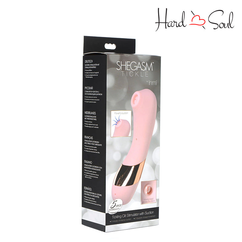 Inmi Shegasm Tickle Tickling Clit Stimulator with Suction Pink Inmi Shegasm Tickle Tickling Clit Stimulator with Suction Pink