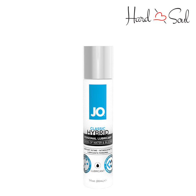 1oz bottle of JO Classic Hybrid Lubricant - HardnSoul