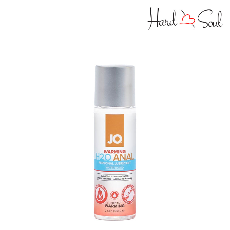 2oz bottle of JO H2O Anal Water Based Warming Lubricant - HardnSoul