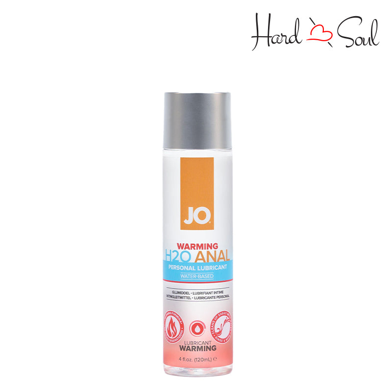 4oz bottle of JO H2O Anal Water Based Warming Lubricant - HardnSoul