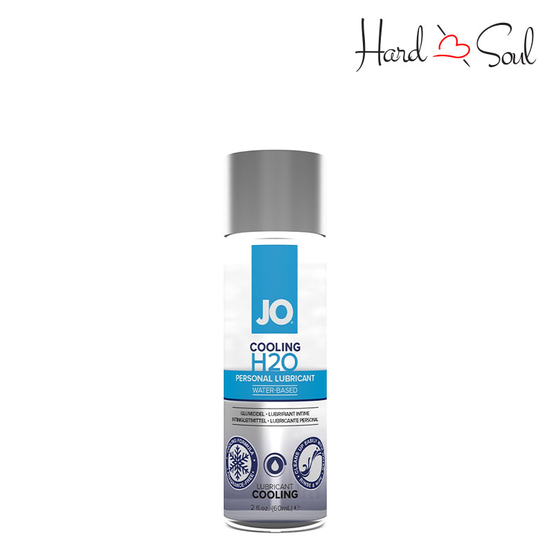 2oz bottle of JO H2O Water Based Cooling Lubricant - HardnSoul