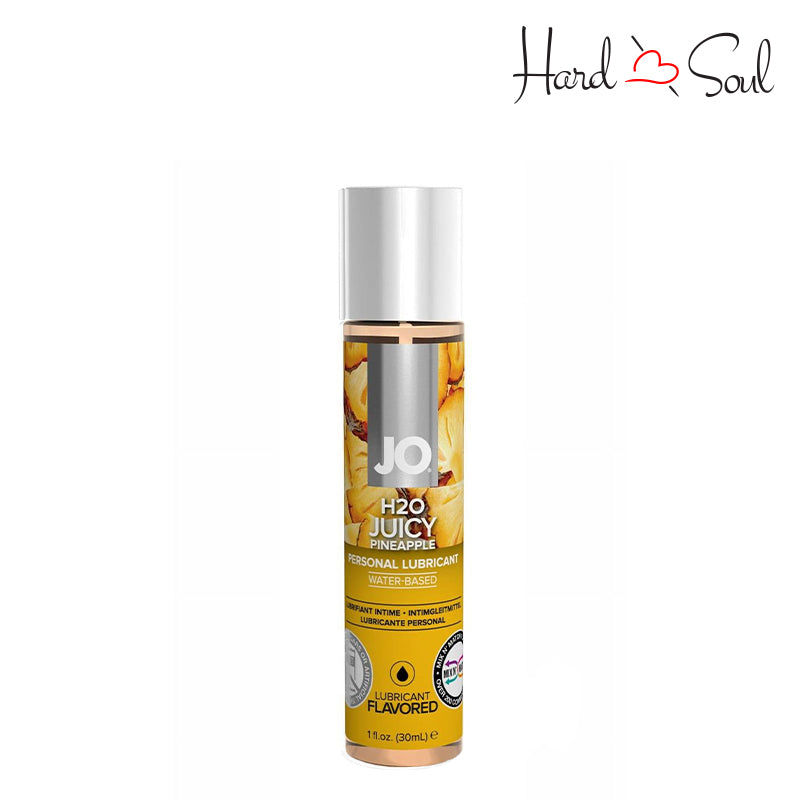 1oz bottle of JO H2O Water Based Flavored Lube Pineapple - HardnSoul