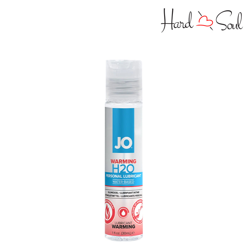 1oz bottle of JO H2O Water Based Warming Lubricant - HardnSoul