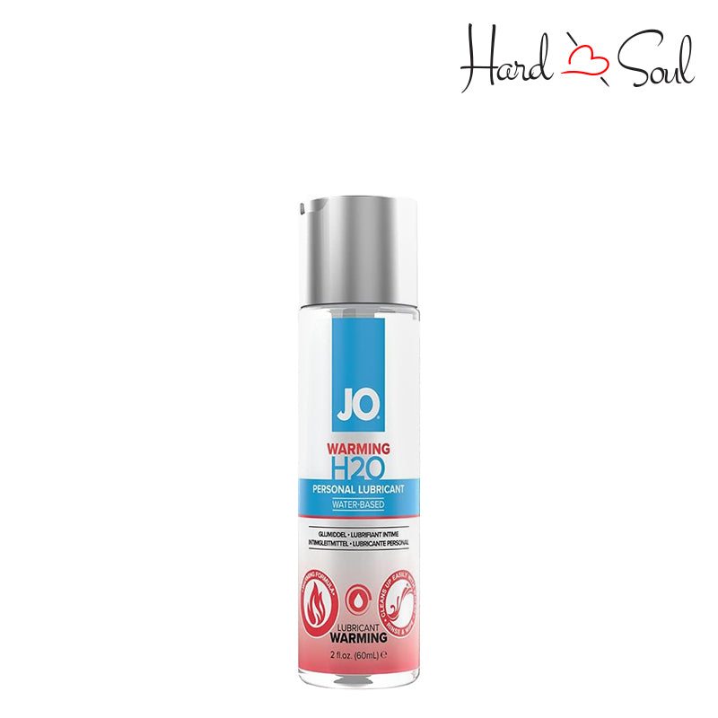 2oz bottle of JO H2O Water Based Warming Lubricant - HardnSoul