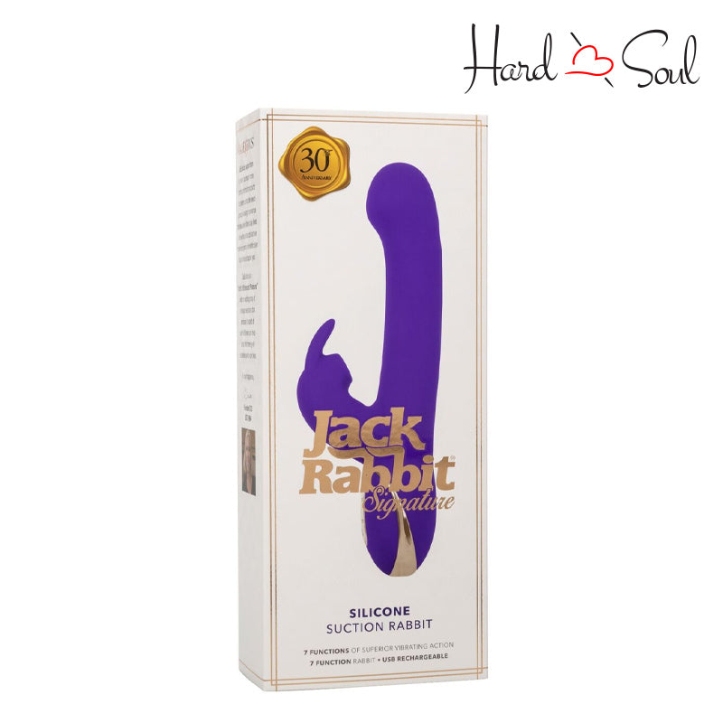 A Box of Jack Rabbit Signature Suction Rabbit Vibrator Purple - HardnSoul