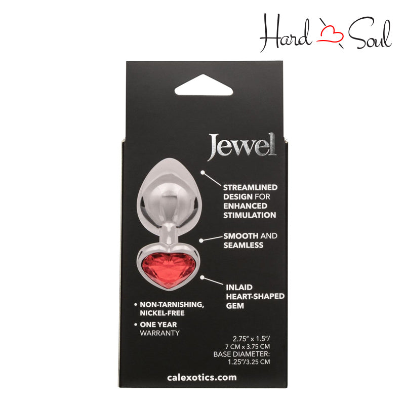 Jewel Large Ruby Heart Anal Plug Jewel Large Ruby Heart Anal Plug