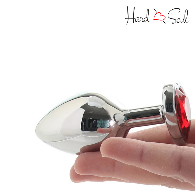 Jewel Large Ruby Heart Anal Plug Jewel Large Ruby Heart Anal Plug