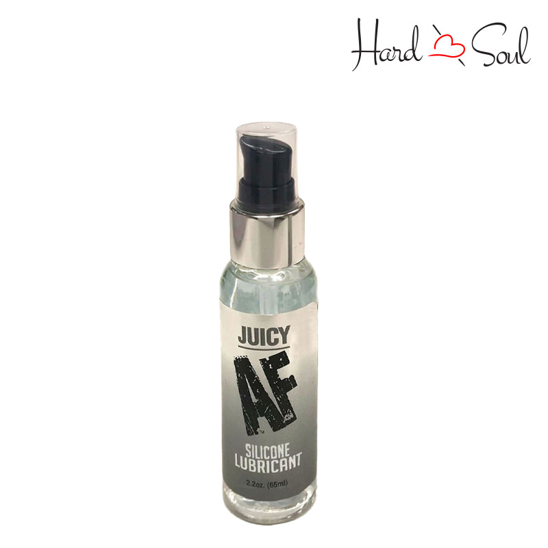 Front Side of a Bottle of Juicy AF Silicone Lubricant 2.2oz - HardnSoul