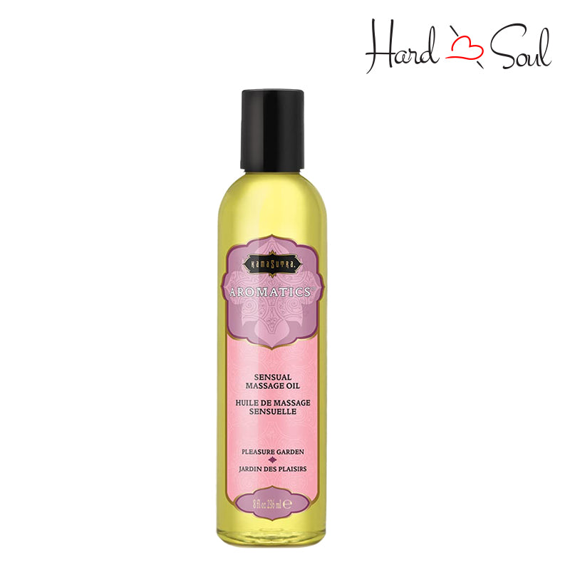 A Bottle of Kama Sutra Aromatic Massage Oil Pleasure Garden 8oz - HardnSoul