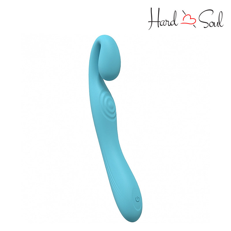 Front Side of LoveLine Obsession Dual Motor Vibrator Blue - HardnSoul