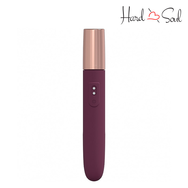A LoveLine The Traveler 10 Speed Travel Vibe Burgundy with adjustment buttons - HardnSoul