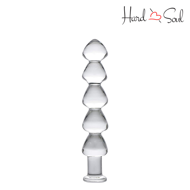 Master Series Drops Anal Link Glass Dildo Clear - HardnSoul