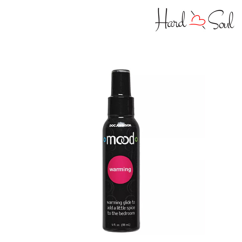 A Bottle of Mood Warming Glide Lubricant 4oz - HardnSoul