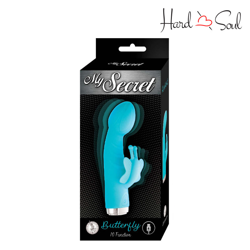 My Secret Butterfly Rabbit Vibrator Aqua My Secret Butterfly Rabbit Vibrator Aqua