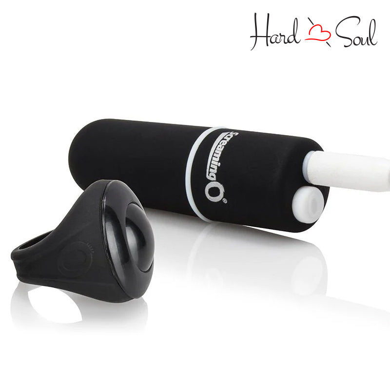 Bullet and a finger ring of My Secret Rechargeable Panty Vibe Set Black - HardnSoul