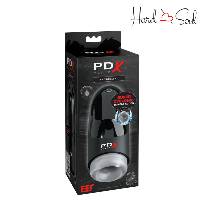 A Box of PDX Elite Hydrogasm Auto Masturbator - HardnSoul