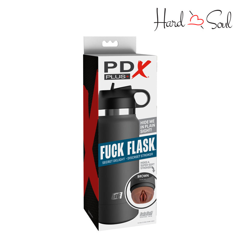 A Box of PDX Plus Fuck Flask Secret Delight Stroker Brown - HardnSoul