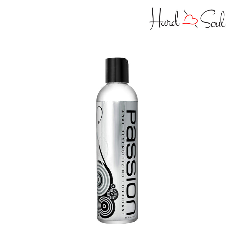 8.5oz bottle of Passion Anal Desensitizing Lubricant With Lidocaine - HardnSoul