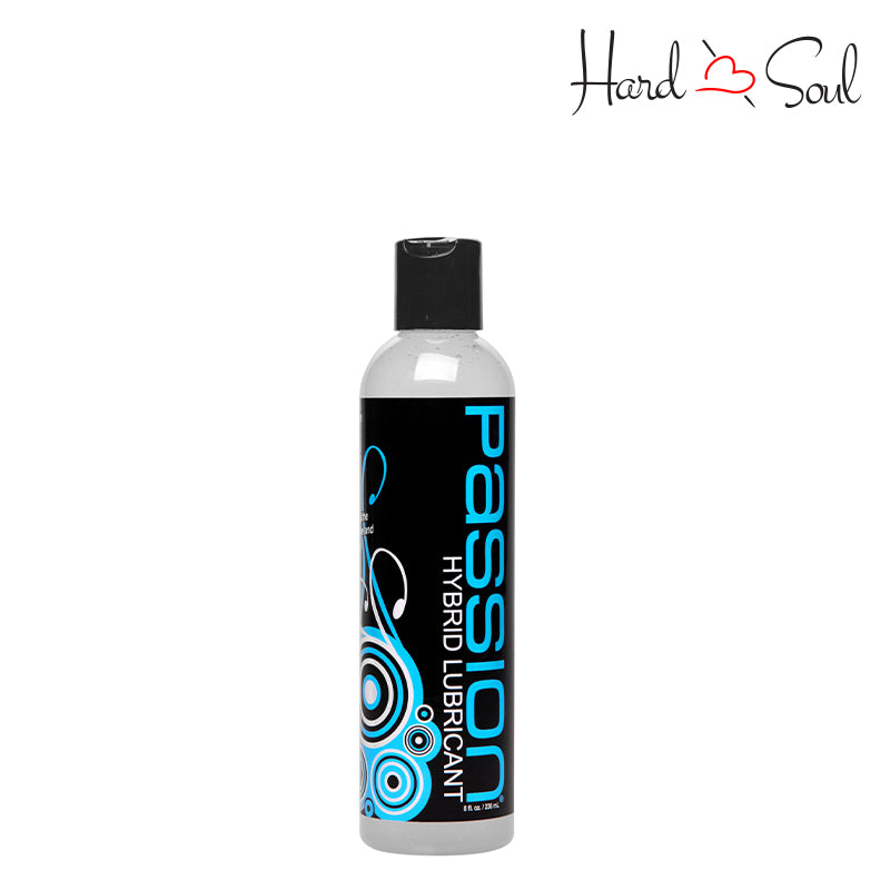 Front side of a Bottle of Passion Hybrid Lubricant 8oz - HardnSoul