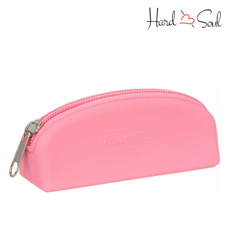 PowerBullet Silicone Zippered Storage Bag Pink - HardnSoul