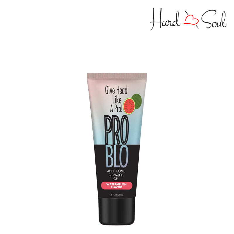 Tube of ProBlo Oral Pleasure Watermelon Flavored Gel 1.5oz - HardnSoul