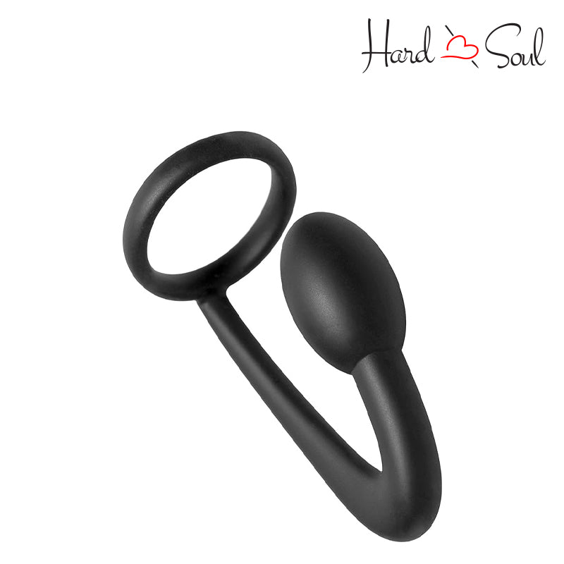 Side of Prostatic Play Explorer Silicone Cock Ring & Prostate Plug - HardnSoul