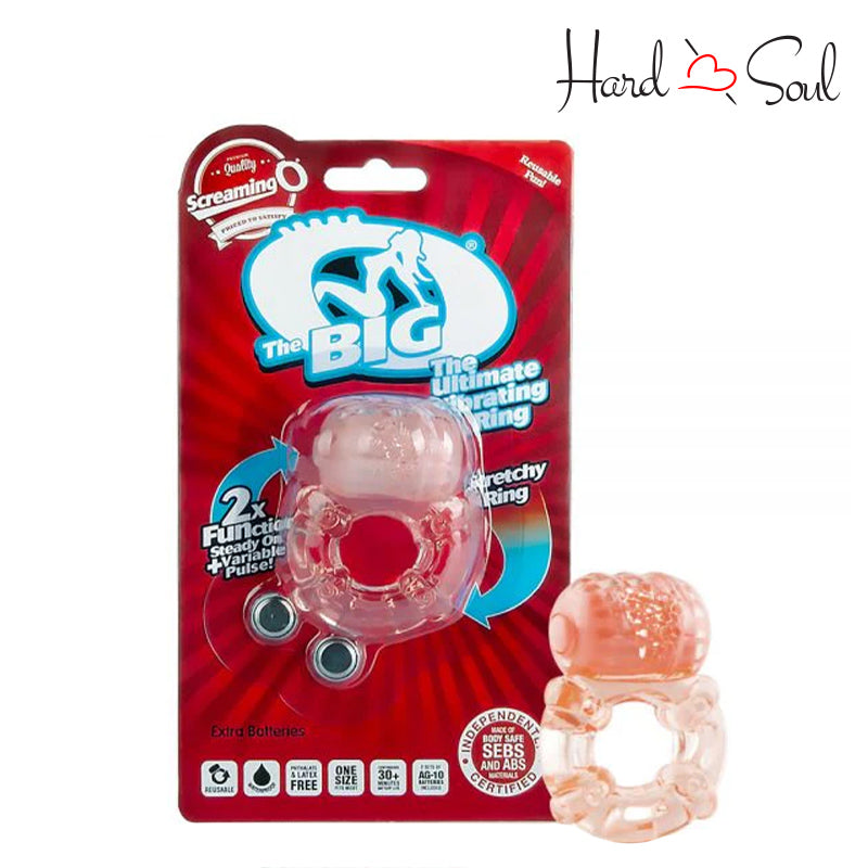 A Box of Screaming O The Big O Vibrating Ring and a cock ring next to it - HardnSoul