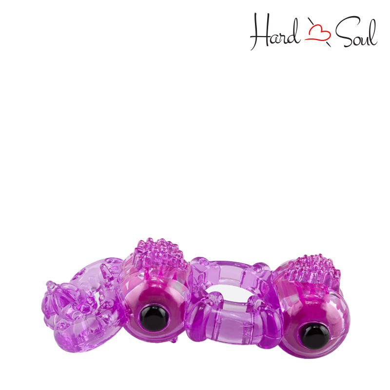 Side of Screaming O Tri-O Triple Pleasure Ring Purple - HardnSoul