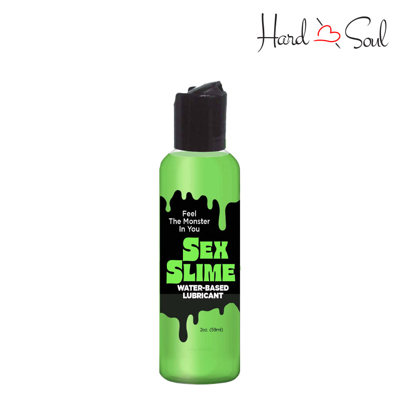 A Bottle of Sex Slime Creature Lubricant Green 2oz - HardnSoul