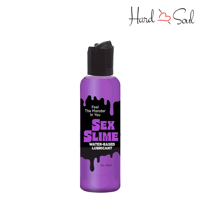 A Bottle of Sex Slime Creature Lubricant Purple 2oz - HardnSoul