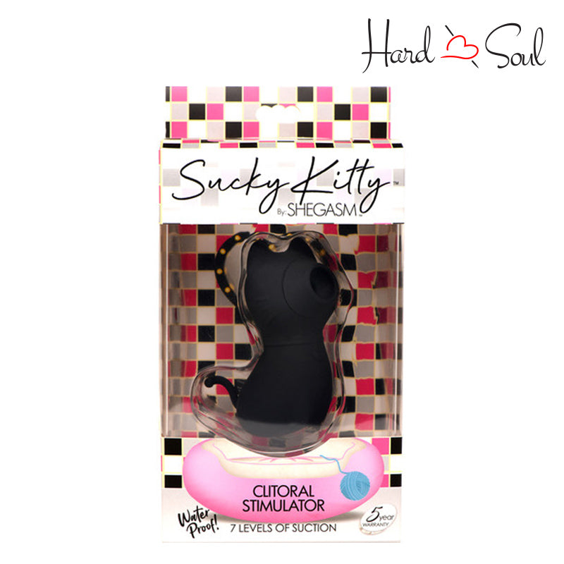 A Box of Shegasm Sucky Kitty Clitoral Stimulator Black - HardnSoul