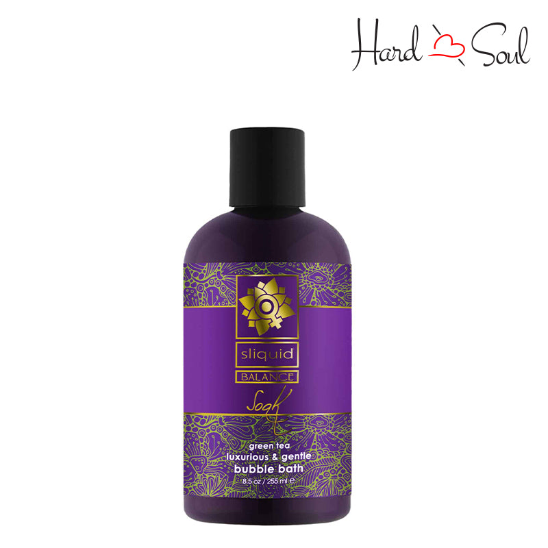 A Bottle of Sliquid Balance Soak Green Tea Bubble Bath - HardnSoul