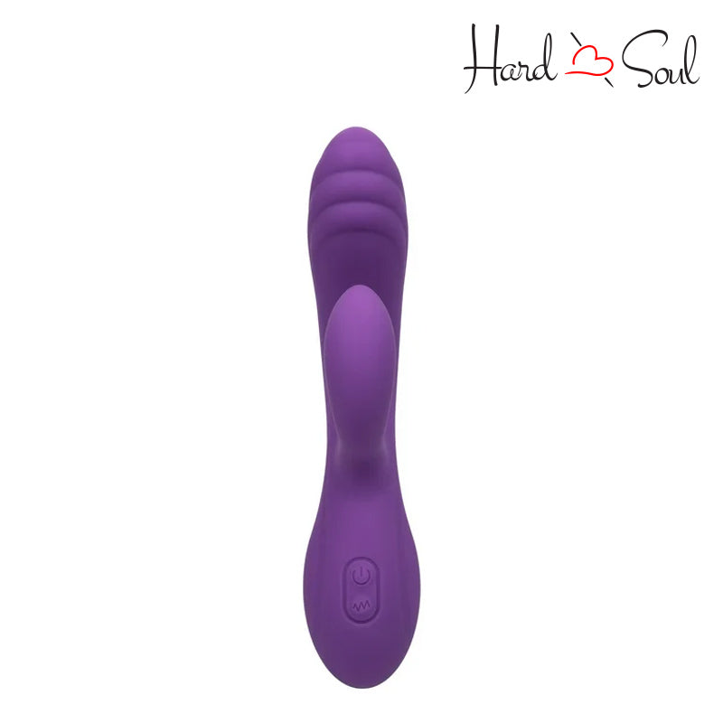 Front Side of Stella Liquid Silicone C Curve Purple - HardnSoul