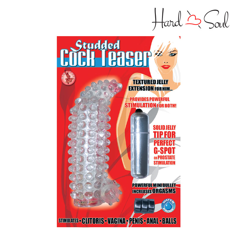 Studded Cock Teaser Vibrating Penis Extension Sleeve Studded Cock Teaser Vibrating Penis Extension Sleeve