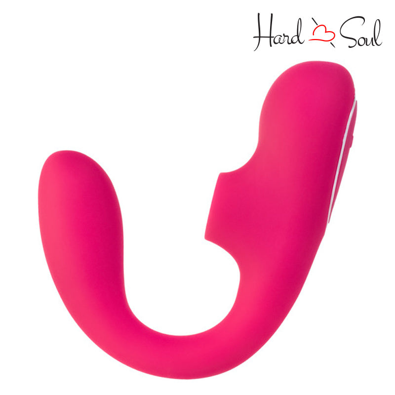 Side of Suki Plus Dual Vibrator Foxy Pink - HardnSoul