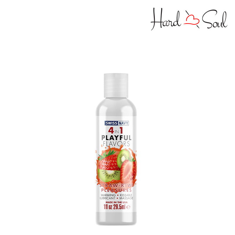 Swiss Navy 4 In 1 Flavored Lubricant Strawberry Kiwi 1oz