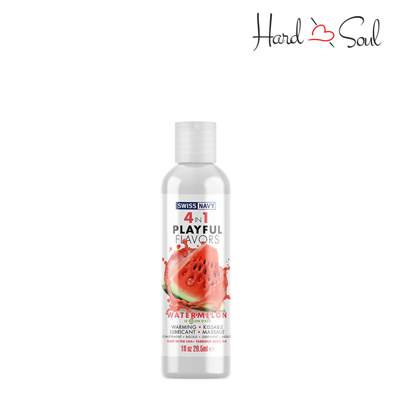 Swiss Navy 4 In 1 Flavored Lubricant Watermelon 1oz