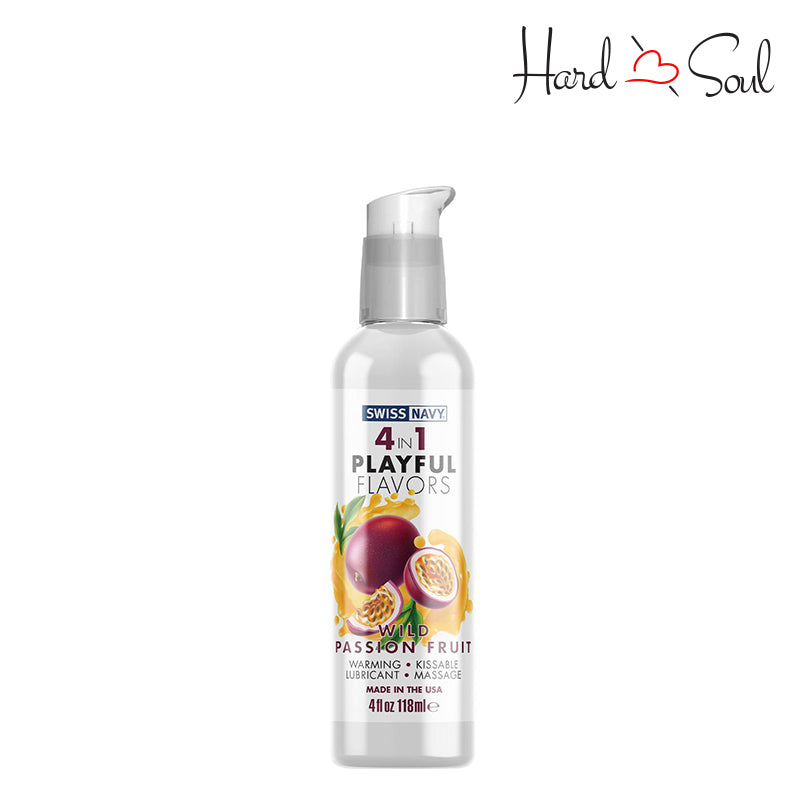 Swiss Navy 4 In 1 Flavored Lubricant Wild Passion Fruit 4oz