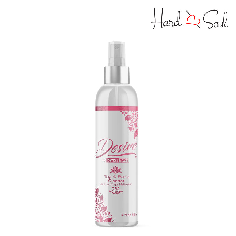 4oz bottle of Swiss Navy Desire Toy & Body Cleaner - HardnSoul