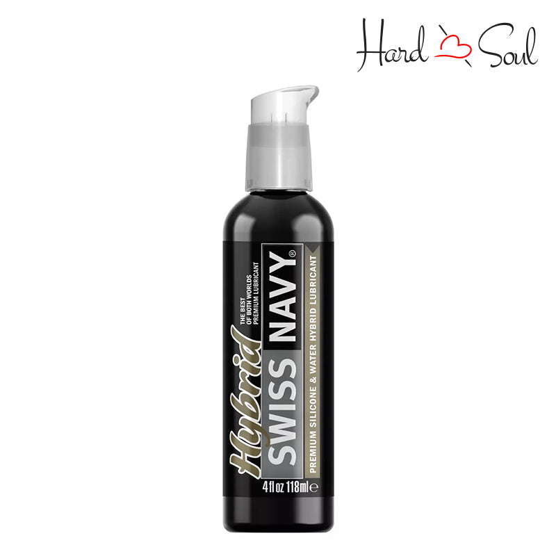 A Bottle of Swiss Navy Hybrid Lubricant 4oz - HardnSoul