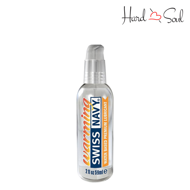 Front Side of a Bottle of Swiss Navy Warming Lubricant 2oz - HardnSoul