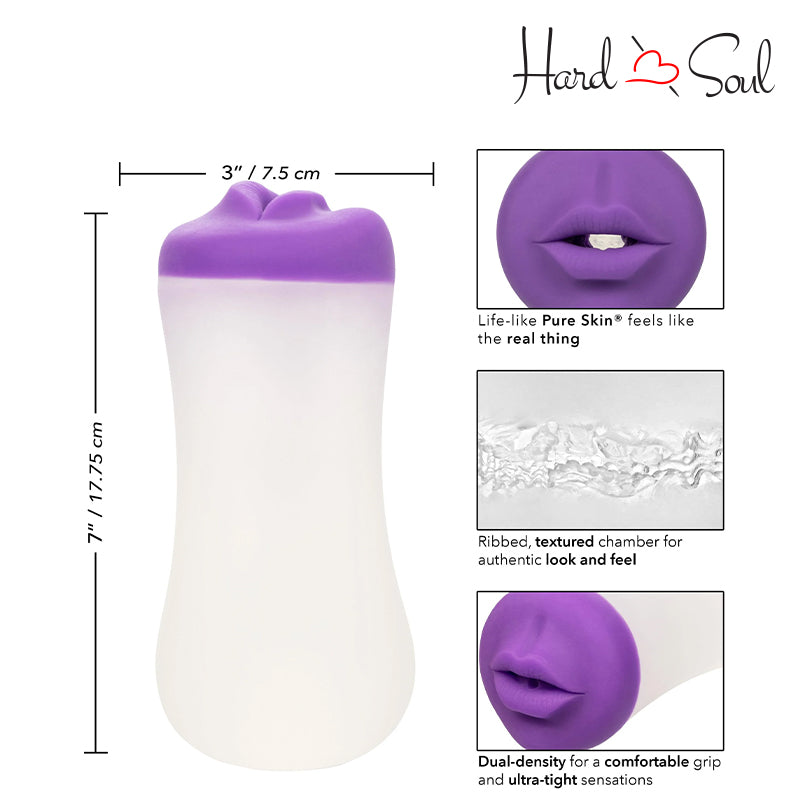 Sizes, Measurement and in detail description of The Gripper Deep Throat Grip Masturbator - HardnSoul