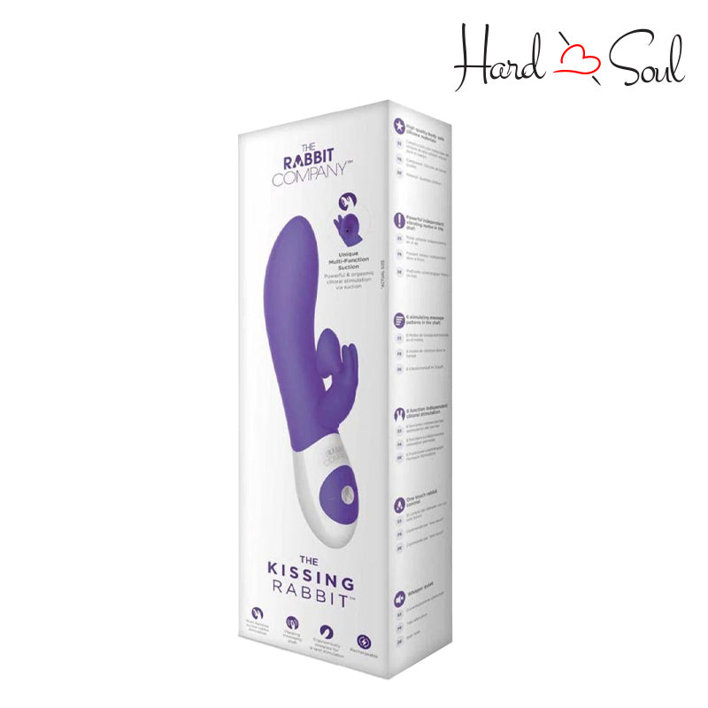 A Box of The Kissing Rabbit Clitoral Suction Purple - HardnSoul