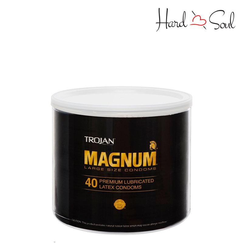 Trojan Magnum Lubricated Large Condoms 40 Count Container - HardnSoul