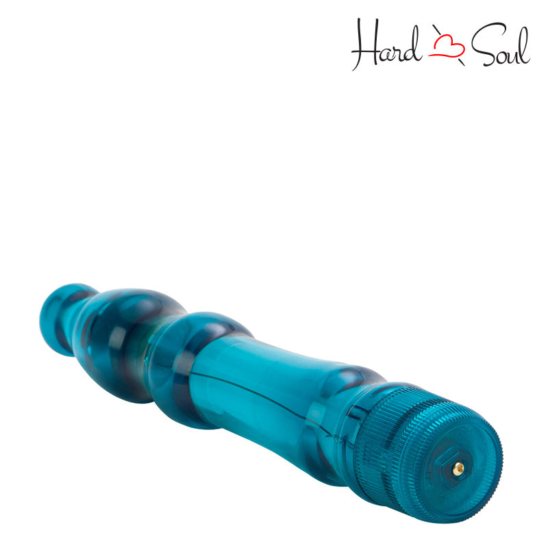 Bottom Side of Turbo Glider Vibrator Blue - HardnSoul