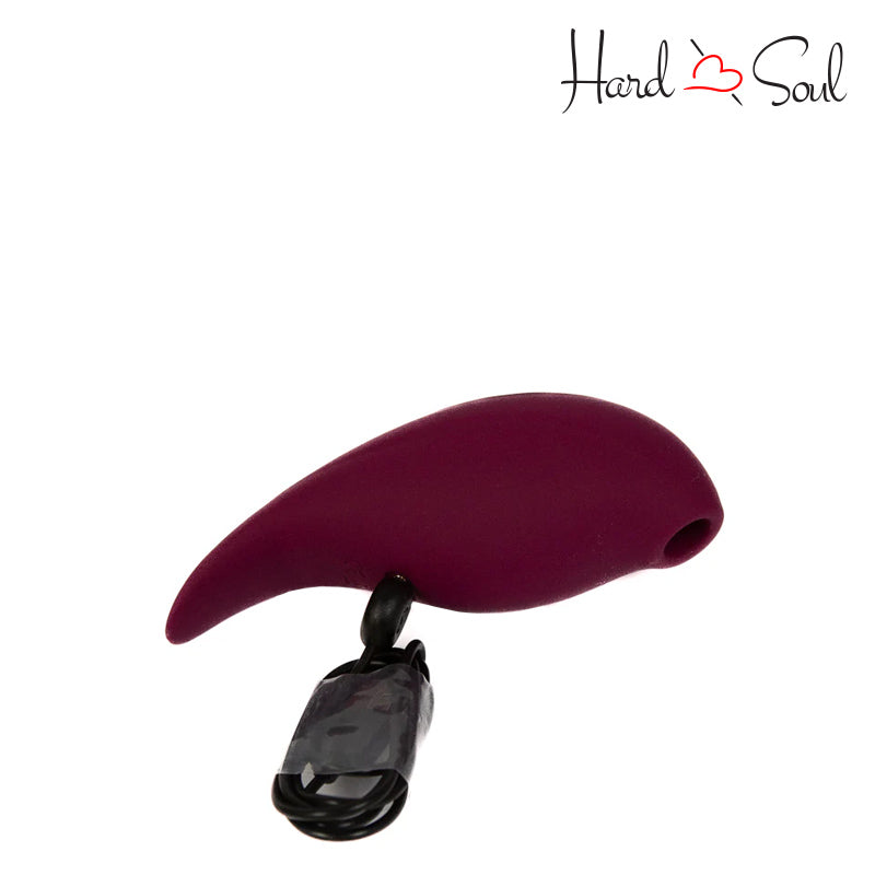 A Twitch 2 Silicone Suction & Egg Vibrator Burgundy with charger - HardnSoul