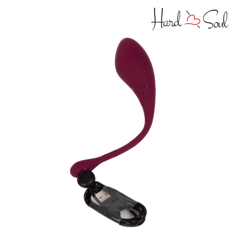 A Twitch 2 Silicone Suction & Egg Vibrator Burgundy - HardnSoul