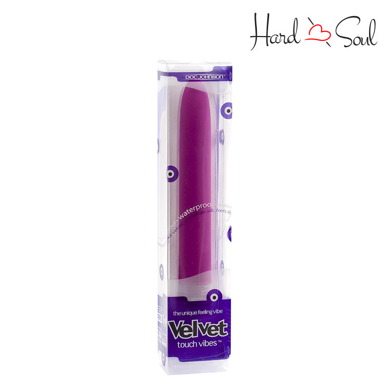 A Box of Velvet Touch Waterproof Vibrator Magenta 7" - HardnSoul