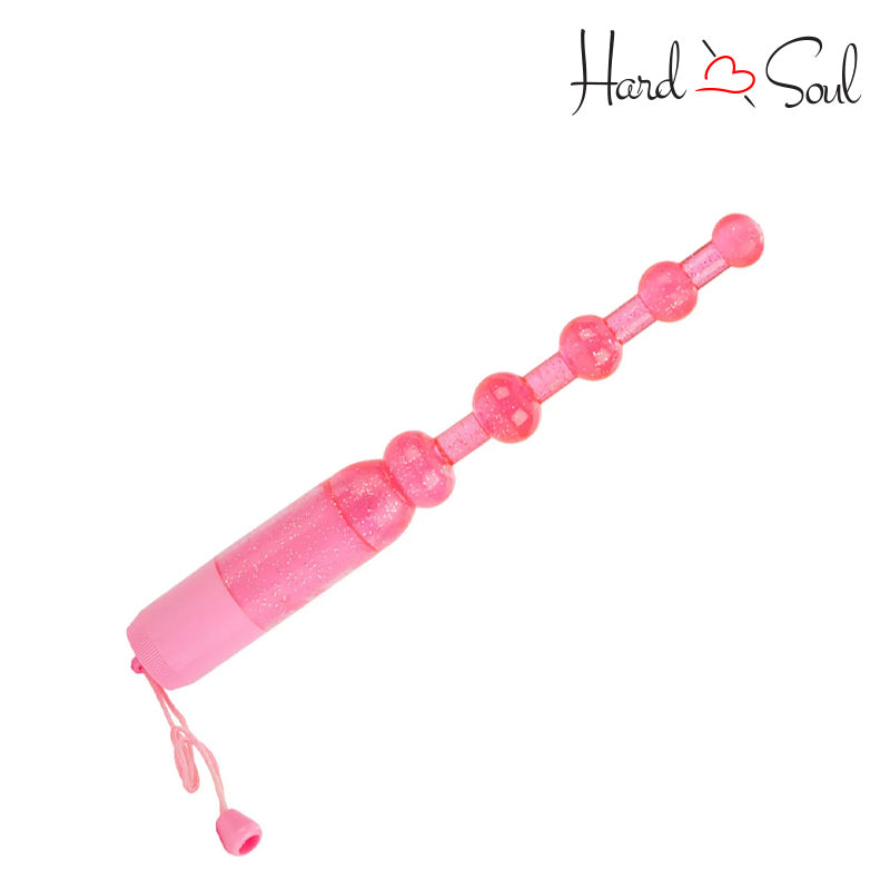 Side of Waterproof Vibrating Pleasure Beads Pink - HardnSoul