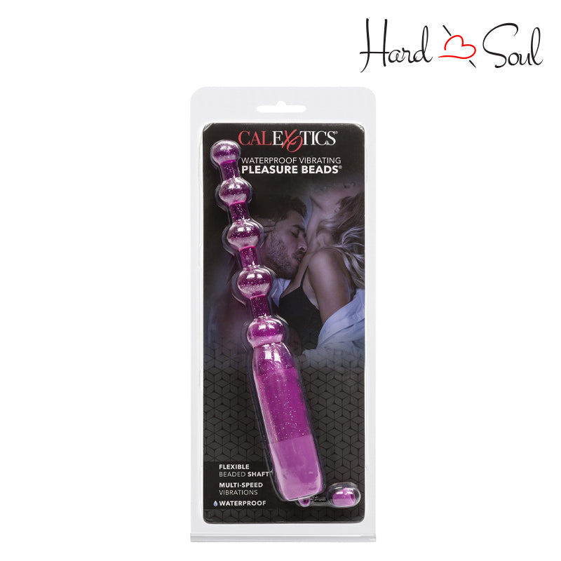 A Box of Waterproof Vibrating Pleasure Beads Purple - HardnSoul